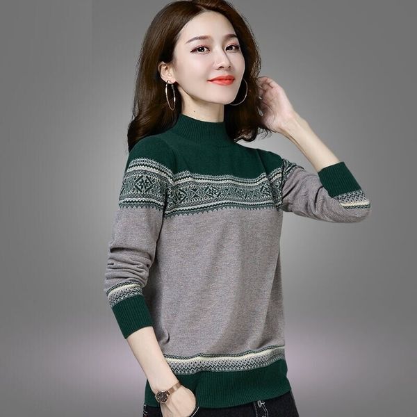 new semi-high turtleneck sweater women temperament wild knit bottoming shirt retro style women's shirt 201023, White;black
new semi-high turtleneck sweater women temperament wild knit bottoming shirt retro style women's shirt 201023, White;black