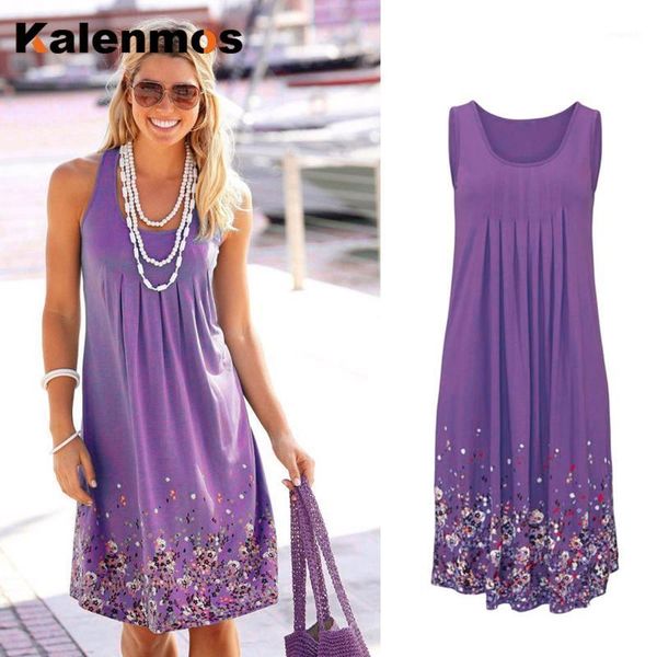kalenmos leisure women dress sleeveless six colors floral print loose summer beach robe femme rte vestidos plus size s-5xl1, Black;gray
kalenmos leisure women dress sleeveless six colors floral print loose summer beach robe femme rte vestidos plus size s-5xl1, Black;gray