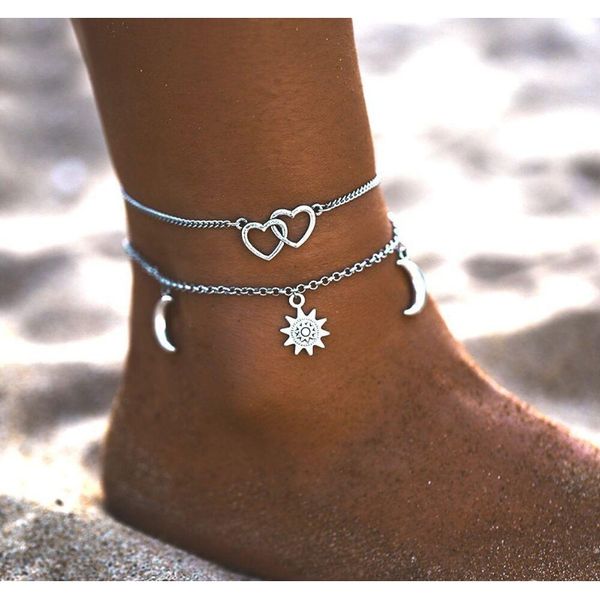 sun love crescent simple beach silver metal anklets foot chain direct sale by european and american manufacturers hwjqs, Red;blue
sun love crescent simple beach silver metal anklets foot chain direct sale by european and american manufacturers hwjqs, Red;blue