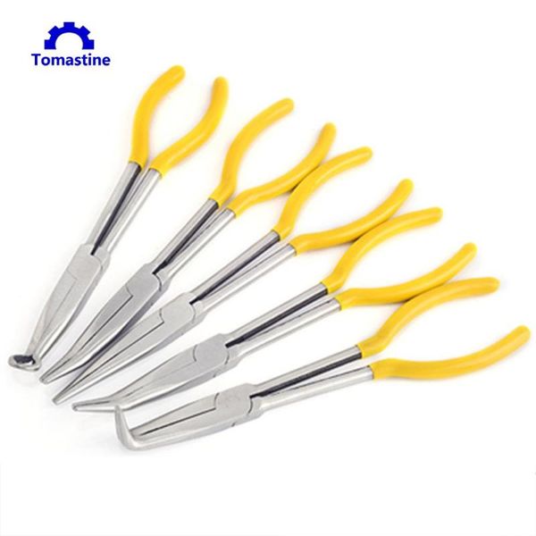 5pcs/set 11 inch extra long nose plier straight bent elbow nose pliers tip o-type clamp mechanic equipment hand tools for repair
5pcs/set 11 inch extra long nose plier straight bent elbow nose pliers tip o-type clamp mechanic equipment hand tools for repair