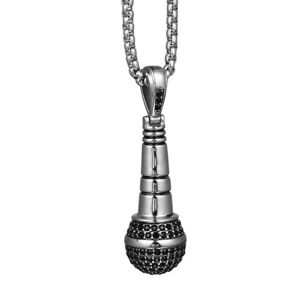 pendant necklaces hip-hop rock personality fashion trend microphone necklace titanium steel hanging ornaments for men women, Silver
pendant necklaces hip-hop rock personality fashion trend microphone necklace titanium steel hanging ornaments for men women, Silver