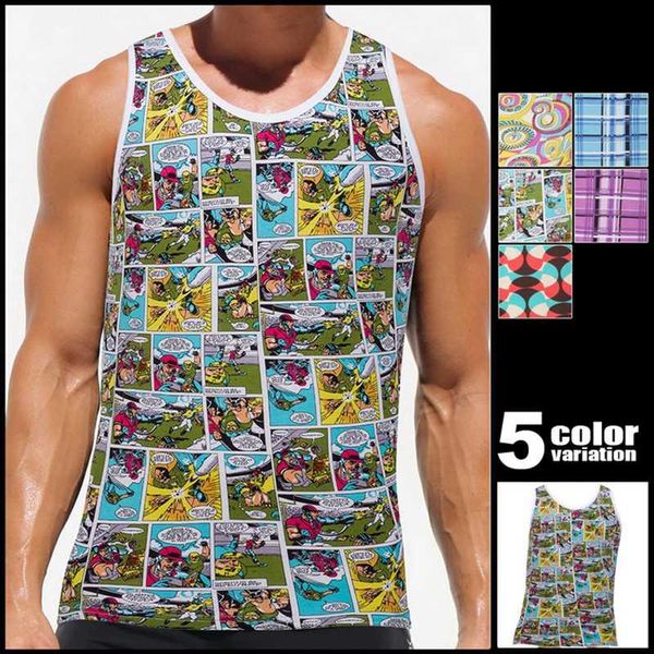 sports men vest fitness sleeveless shirt print running vest workout training clothes men jogging tank underwear, Black;blue
sports men vest fitness sleeveless shirt print running vest workout training clothes men jogging tank underwear, Black;blue