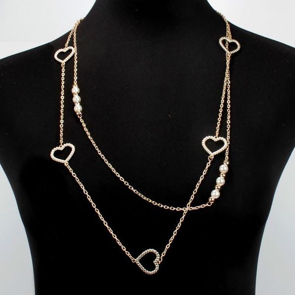 New Korean Rhinestone Crystal Necklace Women Jewelry Fashion Simple Gold Chain Heart Necklaces Mujer Collares Pearl Jewelry1, Golden;silver
New Korean Rhinestone Crystal Necklace Women Jewelry Fashion Simple Gold Chain Heart Necklaces Mujer Collares Pearl Jewelry1, Golden;silver