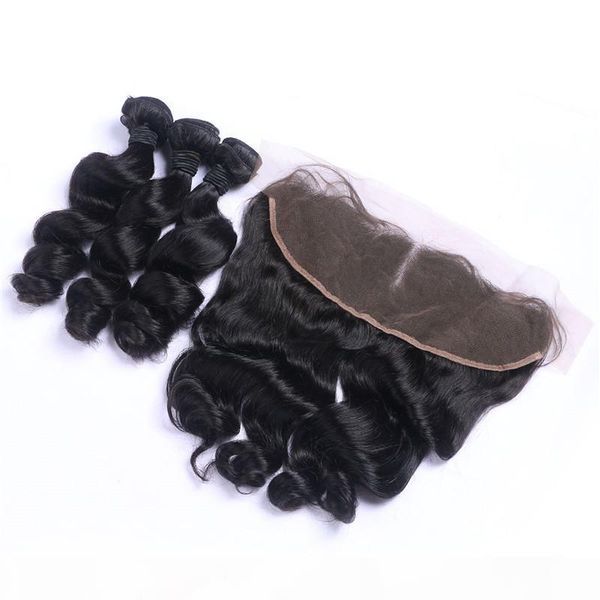 loose wave brazilian virgin hair lace frontal with 3 human hair bundles 13x4 ear to ear lace frontal human hair weaves closure, Black;brown
loose wave brazilian virgin hair lace frontal with 3 human hair bundles 13x4 ear to ear lace frontal human hair weaves closure, Black;brown