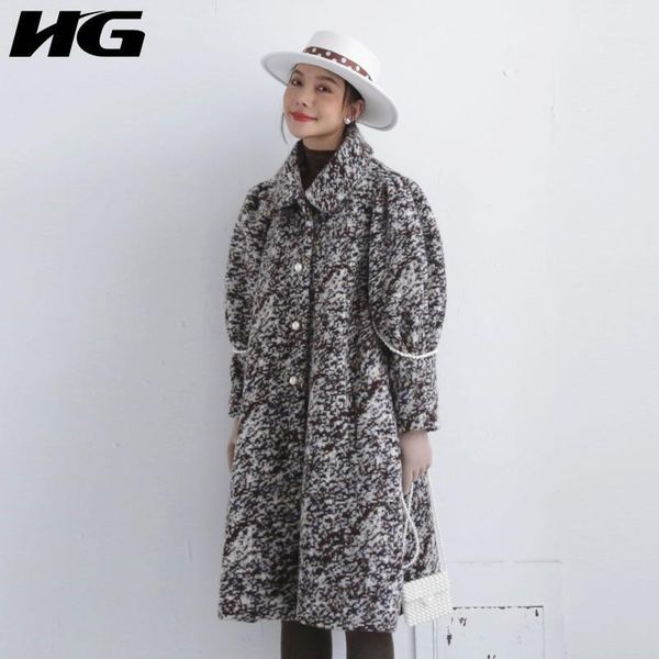 hg snowflake dot pattern woolen coat autumn winter clothes women fashion elegant women minority korean style clothes xj29721, Black
hg snowflake dot pattern woolen coat autumn winter clothes women fashion elegant women minority korean style clothes xj29721, Black