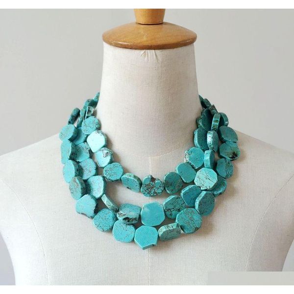shipping new statement three strands necklace, turquoise stone wholesale elegant cute necklace, collar fashion necklace 6vcza, Silver
shipping new statement three strands necklace, turquoise stone wholesale elegant cute necklace, collar fashion necklace 6vcza, Silver
