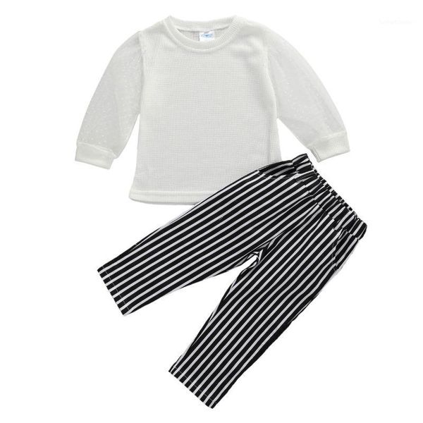 clothing sets 2021 baby summer infant kids girls 1-6t 2pcs set clothes perspective sleeve sun protect shirt striped pants1, White
clothing sets 2021 baby summer infant kids girls 1-6t 2pcs set clothes perspective sleeve sun protect shirt striped pants1, White