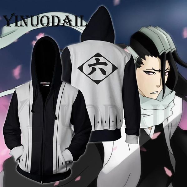 мужчины и женщины zip up толстовки anime bleach кучики hoodie byakuya состав 6 капитан толстовка косплей костюмы harajuku streetwear, Black
мужчины и женщины zip up толстовки anime bleach кучики hoodie byakuya состав 6 капитан толстовка косплей костюмы harajuku streetwear, Black