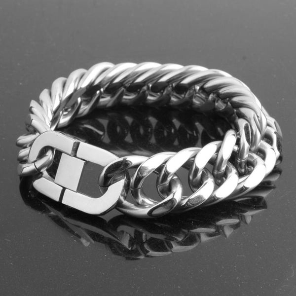 huge heavy 22mm polished silver color cut curb cuban link 316l stainless steel bracelet mens chain boys wholesale jewelry, Black
huge heavy 22mm polished silver color cut curb cuban link 316l stainless steel bracelet mens chain boys wholesale jewelry, Black