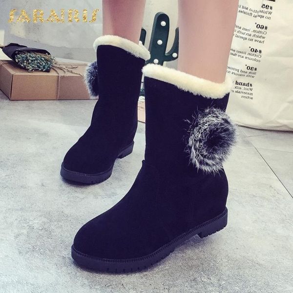 boots sarairis fashion 2021 add fur warm snow women shoes platform comfortable slip on winter ladies female1, Black
boots sarairis fashion 2021 add fur warm snow women shoes platform comfortable slip on winter ladies female1, Black