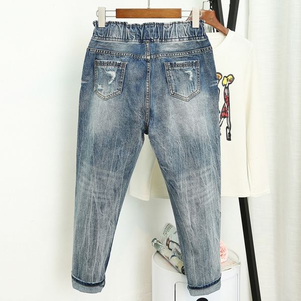 summer ripped boyfriend for women fashion loose vintage high waist plus size jeans 5xl pantalones mujer vaqueros q58 y200417, Blue
summer ripped boyfriend for women fashion loose vintage high waist plus size jeans 5xl pantalones mujer vaqueros q58 y200417, Blue