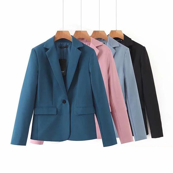 ladies single suit autumn and winter new fashion solid color long-sleeved suit temperament fashion wild women's clothing, White;black
ladies single suit autumn and winter new fashion solid color long-sleeved suit temperament fashion wild women's clothing, White;black