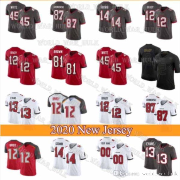 2020 new football jerseys 12 tom brady antonio brown tampa bay buccaneer rob gronkowski 14 chris godwin 45 devin white mike evans, Black;red
2020 new football jerseys 12 tom brady antonio brown tampa bay buccaneer rob gronkowski 14 chris godwin 45 devin white mike evans, Black;red