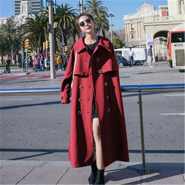 2020 spring autumn windbreaker women's mid-length korean british double breasted trench coats g5001, Tan;black
2020 spring autumn windbreaker women's mid-length korean british double breasted trench coats g5001, Tan;black