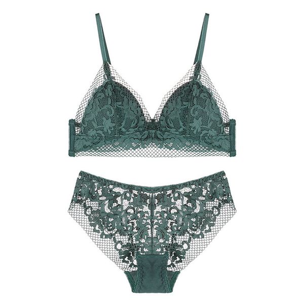 bra & brief sets lace underwear set for women bra and panty set wireless triangle thin cup hollow out lace bralette summer y200708, Red;black
bra & brief sets lace underwear set for women bra and panty set wireless triangle thin cup hollow out lace bralette summer y200708, Red;black