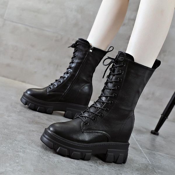 boots women british style fall 2020 new side zipper thick bottomed medium sleeve knight boots, Black
boots women british style fall 2020 new side zipper thick bottomed medium sleeve knight boots, Black
