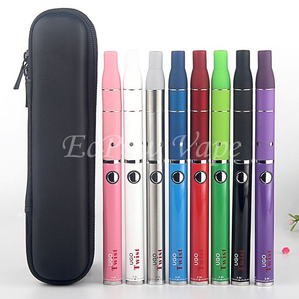 UGO Dry Herb Vaporizer Pen Wee Twist Vape Battery 650mah 900mah Voltage Variable eGo EVOD 510 Thread Batteries Vapes Ago Atomizer Ecig Kit
UGO Dry Herb Vaporizer Pen Wee Twist Vape Battery 650mah 900mah Voltage Variable eGo EVOD 510 Thread Batteries Vapes Ago Atomizer Ecig Kit