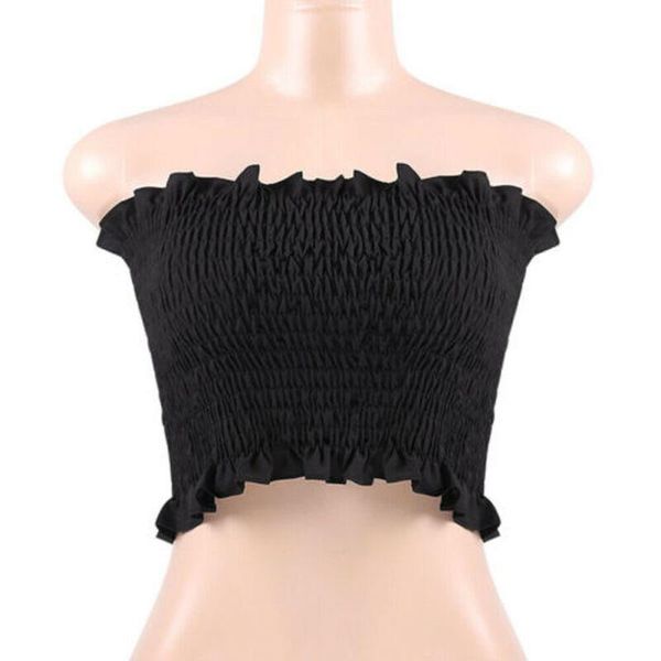 classic worn outside tube women sheering boob tube gather smoken strapless bandeau bra shirred crop cotton blended s-ll, Black;white
classic worn outside tube women sheering boob tube gather smoken strapless bandeau bra shirred crop cotton blended s-ll, Black;white