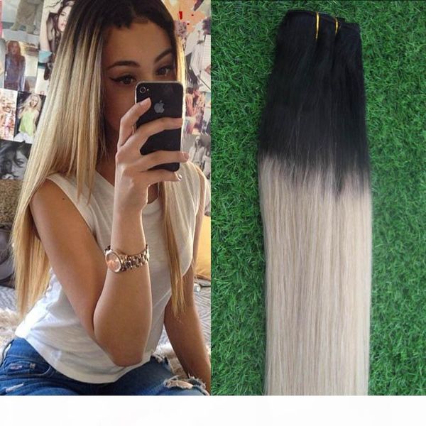 virgin brazilian straight hair weaves t1b 613 two tone ombre brazilian hai 100% human hair bundles 1pcs, Black
virgin brazilian straight hair weaves t1b 613 two tone ombre brazilian hai 100% human hair bundles 1pcs, Black