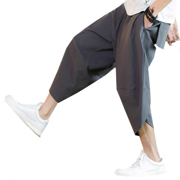 men's chinese style summer thin loose large size m-5xl casual 9 points pants male gym fitness solid color harem pants trousers1, Black
men's chinese style summer thin loose large size m-5xl casual 9 points pants male gym fitness solid color harem pants trousers1, Black