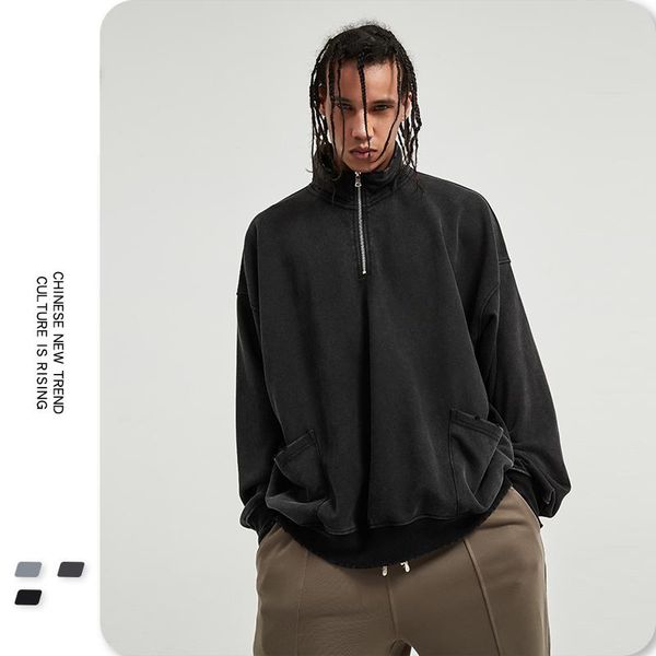men's sweaters autumn shirt sweatshirt zip double pocket design high street hoodies hoodie men hip hop streetwear pullover, White;black
men's sweaters autumn shirt sweatshirt zip double pocket design high street hoodies hoodie men hip hop streetwear pullover, White;black