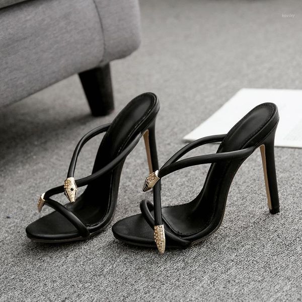 ddyzhy women sandals slides summer rhinestone metal snake decoration high heels black party pumps shoes sandals peep toe flip1
ddyzhy women sandals slides summer rhinestone metal snake decoration high heels black party pumps shoes sandals peep toe flip1
