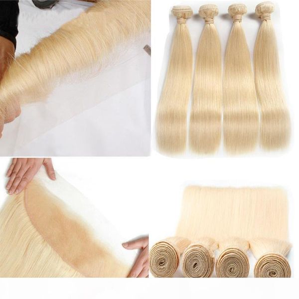 613 hair straight 4 bundle with lace frontal closure 13*4 inch brazilian virgin straight 613 light blonde human hair extensions, Black;brown
613 hair straight 4 bundle with lace frontal closure 13*4 inch brazilian virgin straight 613 light blonde human hair extensions, Black;brown