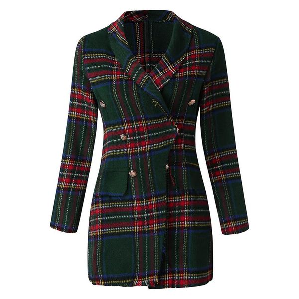 2020 women's autumn and winter plaid long-sleeved double-sided clothes sweater coat jackets for women jacket women jackets, Black;brown
2020 women's autumn and winter plaid long-sleeved double-sided clothes sweater coat jackets for women jacket women jackets, Black;brown