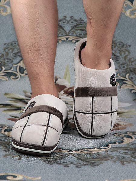 men home slippers winter plus size 45-50 household fashion gingham warm comfy indoor slippers for male short plush bedroom shoes 201105, Black
men home slippers winter plus size 45-50 household fashion gingham warm comfy indoor slippers for male short plush bedroom shoes 201105, Black