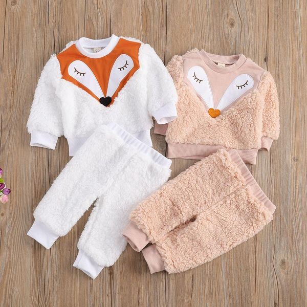 0-18m baby girls boys winter clothing sets cartoon printed velet fur long sleeve sweater pants 2pcs, White 
0-18m baby girls boys winter clothing sets cartoon printed velet fur long sleeve sweater pants 2pcs, White