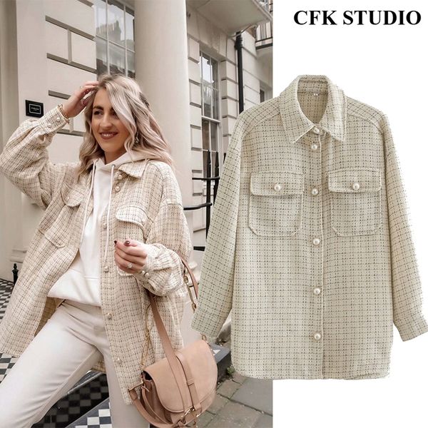 women autumn tweed jacket femme 2020 new winter femme coat with turn-down collar with pocket long sleeve oversize outwear coat 1015, Black;brown
women autumn tweed jacket femme 2020 new winter femme coat with turn-down collar with pocket long sleeve oversize outwear coat 1015, Black;brown
