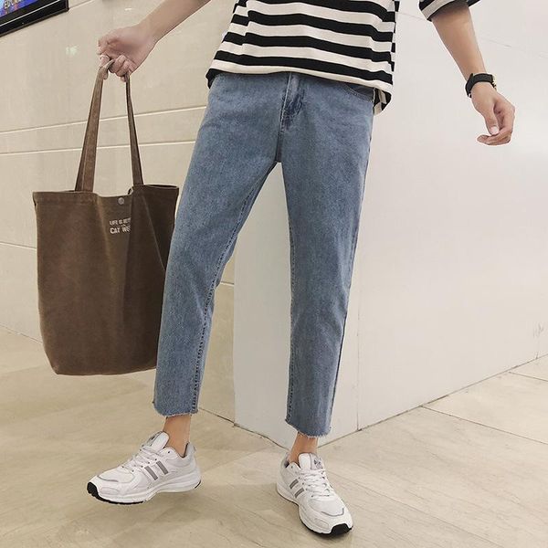 wholesale 2020 fashion teenagers loose men's ankle length jeans student port brand straight pants autumn casual men's pants, Blue
wholesale 2020 fashion teenagers loose men's ankle length jeans student port brand straight pants autumn casual men's pants, Blue