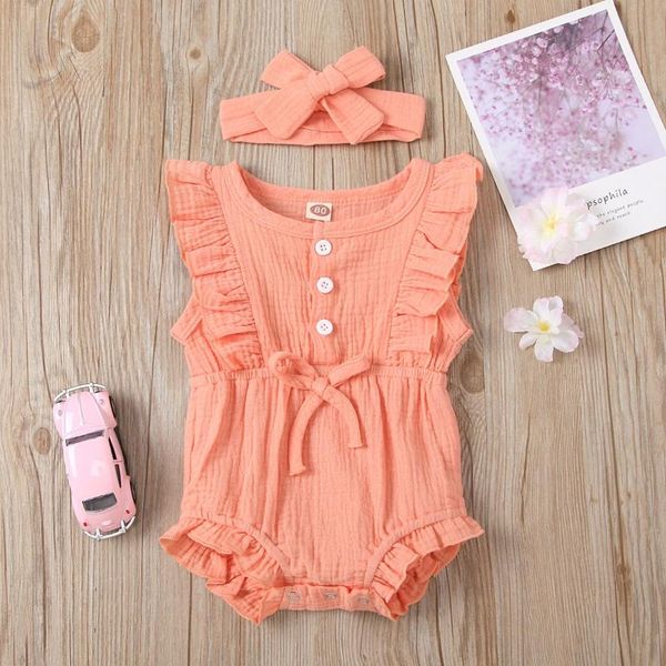 baby kids girls bodysuits soild color sleeveless new ruffle with button romper jumpsuit+headband set for baby boy girl colthes, Blue
baby kids girls bodysuits soild color sleeveless new ruffle with button romper jumpsuit+headband set for baby boy girl colthes, Blue