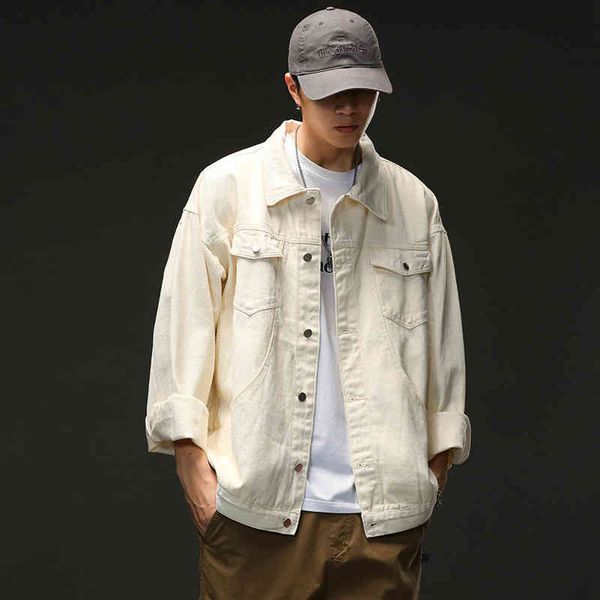 men's jackets denim 2021 solid color coat autumn fashion brand loose casual, Black;brown
men's jackets denim 2021 solid color coat autumn fashion brand loose casual, Black;brown