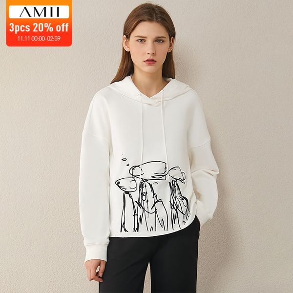 amii minimalism autumn winter causal hoodie women hooded loose embroidery sweatshirt women pullover female 1322 201112, Black
amii minimalism autumn winter causal hoodie women hooded loose embroidery sweatshirt women pullover female 1322 201112, Black