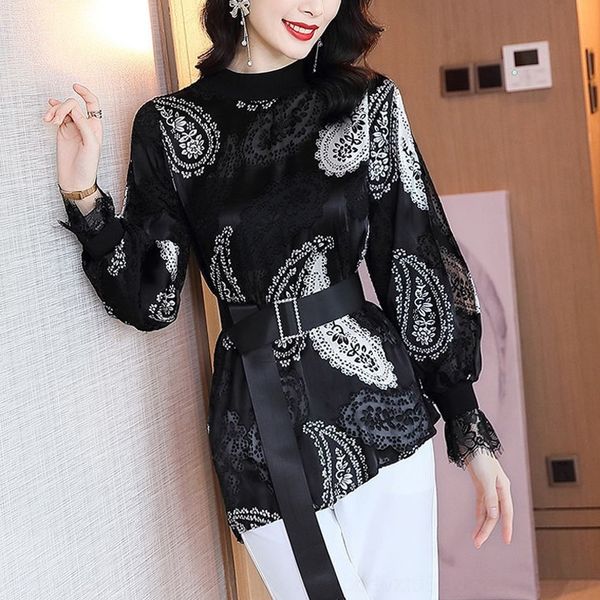 dddiz omen's coat lace silk new silk in closing irregular lace stitching feeling mulberry style blouse waist early autumn, White
dddiz omen's coat lace silk new silk in closing irregular lace stitching feeling mulberry style blouse waist early autumn, White