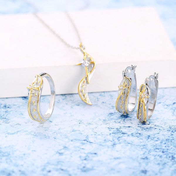 mengyi fashion geometric jewelry set national charm clip earrings christian cross pendant necklace women's wedding gifts chain, Silver
mengyi fashion geometric jewelry set national charm clip earrings christian cross pendant necklace women's wedding gifts chain, Silver