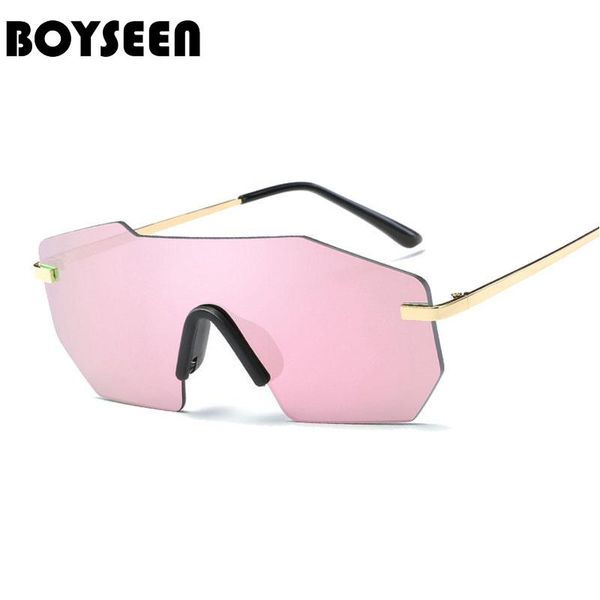 boyseen классический rimless солнцезащитные очки женщины зеркальный марка дизайнер солнцезащитные очки мужчины мода goggles óculos негабарит, White;black
boyseen классический rimless солнцезащитные очки женщины зеркальный марка дизайнер солнцезащитные очки мужчины мода goggles óculos негабарит, White;black