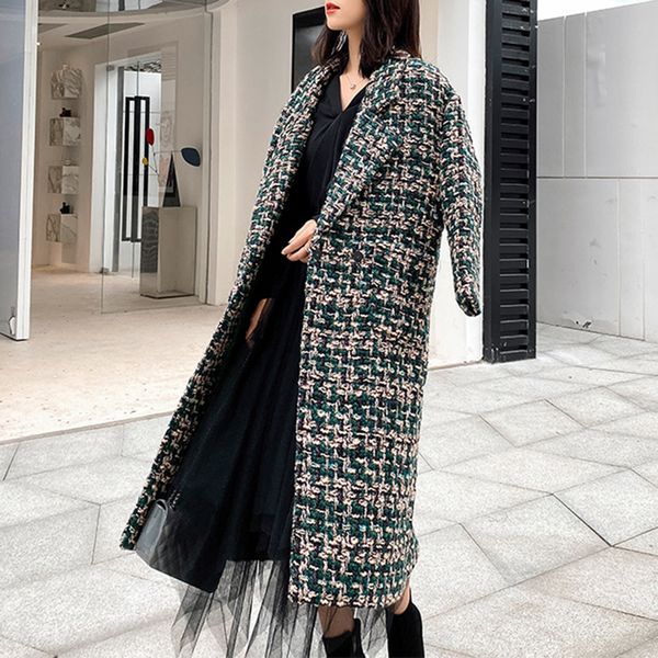 2021 korean style houndstooth tweed wool female winter jacket vintage ol elegant red fleece coats outwear wi87, White;black
2021 korean style houndstooth tweed wool female winter jacket vintage ol elegant red fleece coats outwear wi87, White;black