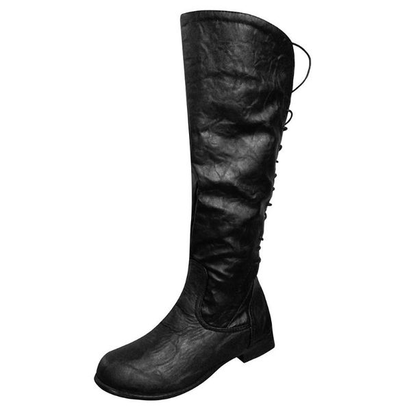 over the knee boots fashion womens round toe low-heeled lace-up ladies shoe western high tube boots warm winter shoes a40, Black
over the knee boots fashion womens round toe low-heeled lace-up ladies shoe western high tube boots warm winter shoes a40, Black