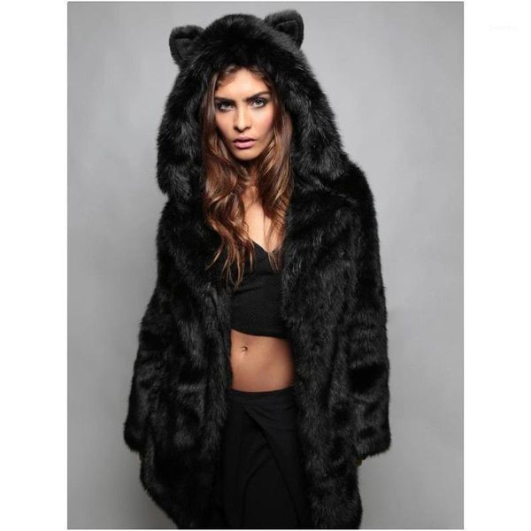 faux fur coat women winter hooded cat ears thick fluffy long sleeve warm outerwear luxury fur jacket bontjas elegant mujer1, Black
faux fur coat women winter hooded cat ears thick fluffy long sleeve warm outerwear luxury fur jacket bontjas elegant mujer1, Black