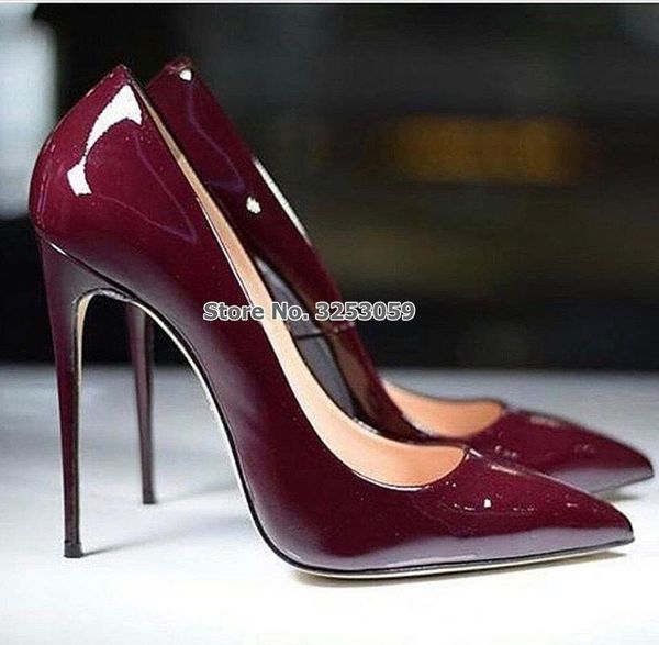 almudena european burgundy mirror leather shoes thin high heel wine red pointy toe pumps chic wedding shoes drophip, Black
almudena european burgundy mirror leather shoes thin high heel wine red pointy toe pumps chic wedding shoes drophip, Black