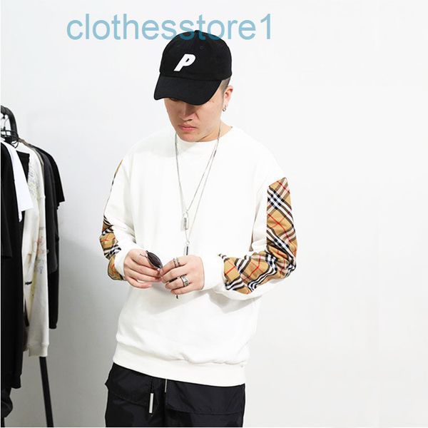 luxury bbr clothes men's sweater loose cotton good-looking round neck pullover long sleeve plaid men's clothing autumn and winter, Black
luxury bbr clothes men's sweater loose cotton good-looking round neck pullover long sleeve plaid men's clothing autumn and winter, Black