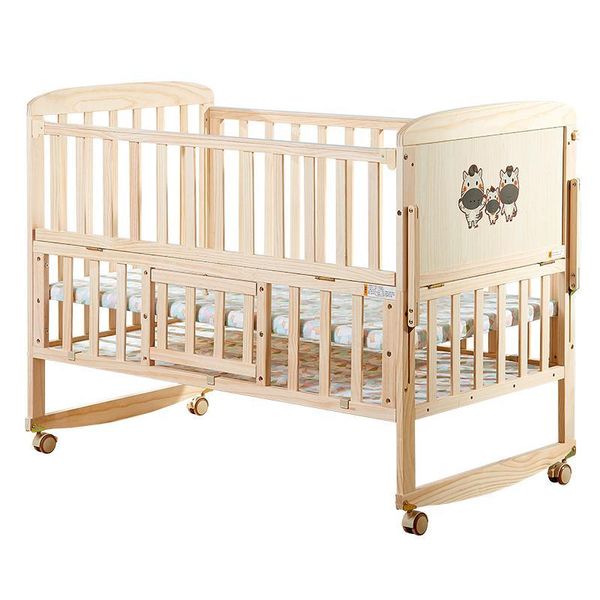 solid wood paint-crib multi-function newborn baby children's bed bb cradle bed european small stitching big bedside
solid wood paint-crib multi-function newborn baby children's bed bb cradle bed european small stitching big bedside