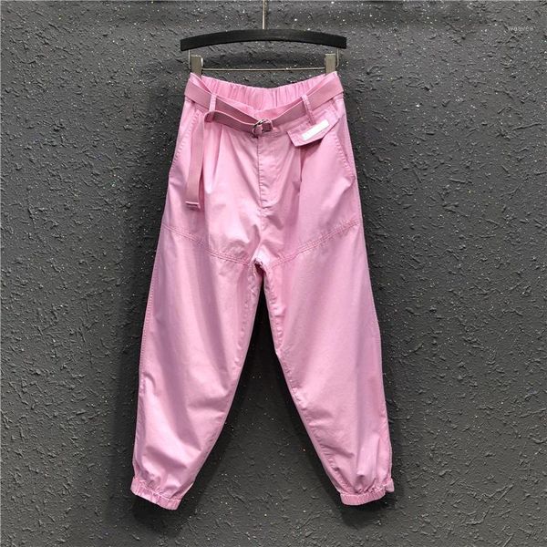 summer yellow pink thin cargo pants women loose casual harem pants women pantalon femme pockets high waist trousers c64401, Black;white
summer yellow pink thin cargo pants women loose casual harem pants women pantalon femme pockets high waist trousers c64401, Black;white