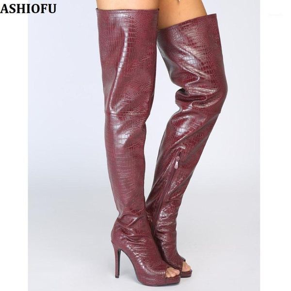boots ashiofu handmade ladies over knee peep-toe autumn stocking style thigh high fashion evening club long1, Black
boots ashiofu handmade ladies over knee peep-toe autumn stocking style thigh high fashion evening club long1, Black