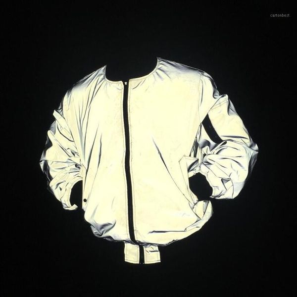 men's jackets men full reflective jacket night reflect light hip hop bomber women zipper flight and coats casual windbreaker1, Black;brown
men's jackets men full reflective jacket night reflect light hip hop bomber women zipper flight and coats casual windbreaker1, Black;brown