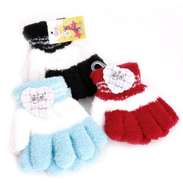 cute infant baby kid full finger warm winter gloves toddler knit rainbow mittens, Blue;gray
cute infant baby kid full finger warm winter gloves toddler knit rainbow mittens, Blue;gray