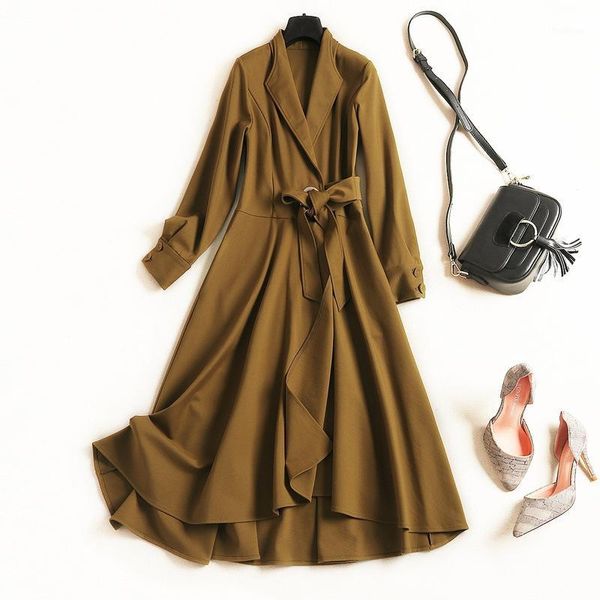 fashion wind coat 2018 winter new style turn-down collar high waist pure colour long coat1, Black
fashion wind coat 2018 winter new style turn-down collar high waist pure colour long coat1, Black