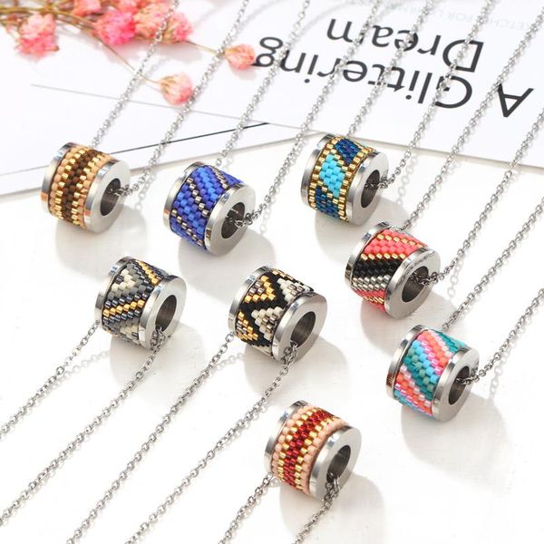 pendant necklaces minhin stainless steel necklace for women multicolor beads delicate long chain statement jewelry, Silver
pendant necklaces minhin stainless steel necklace for women multicolor beads delicate long chain statement jewelry, Silver